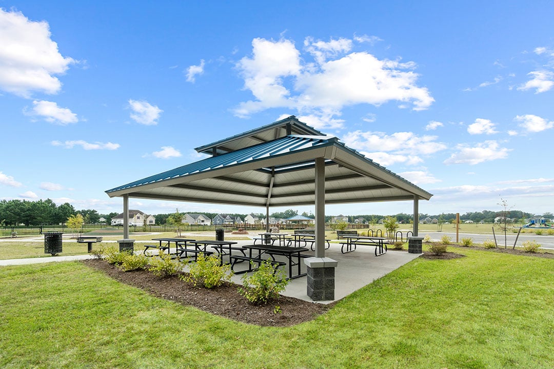 Shingle Landing Park NC Shelter Square Duo Top Structure